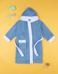 Prenatal Terry Bathrobe with Hood - Blue | Prenatal, Babies, Nusring, Cybex, Avent Bathrobe
