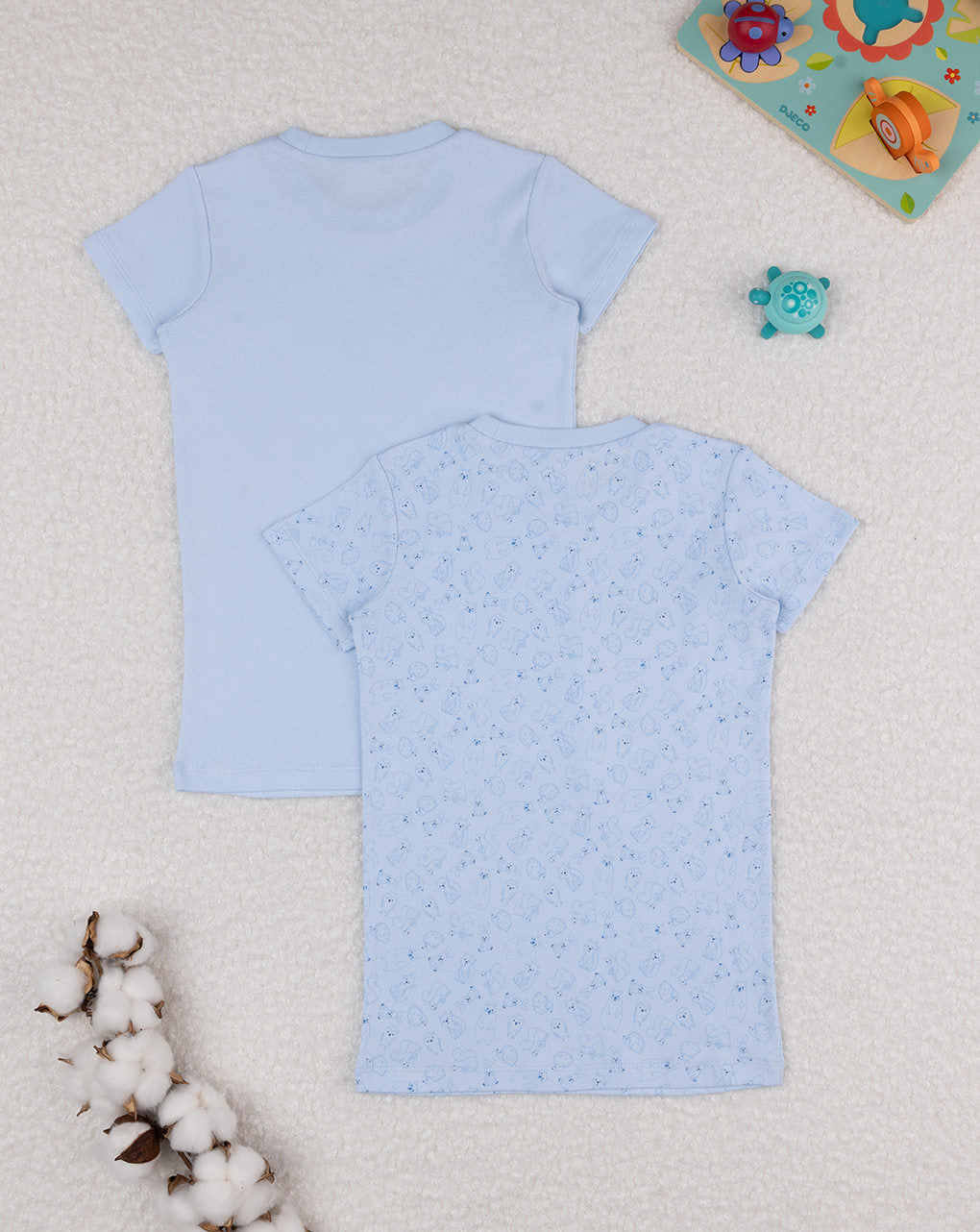 Prenatal Pack of 2 Organic Cotton Baby T-Shirts - Blue | Prenatal, Babies, Nusring, Cybex, Avent T-Shirt