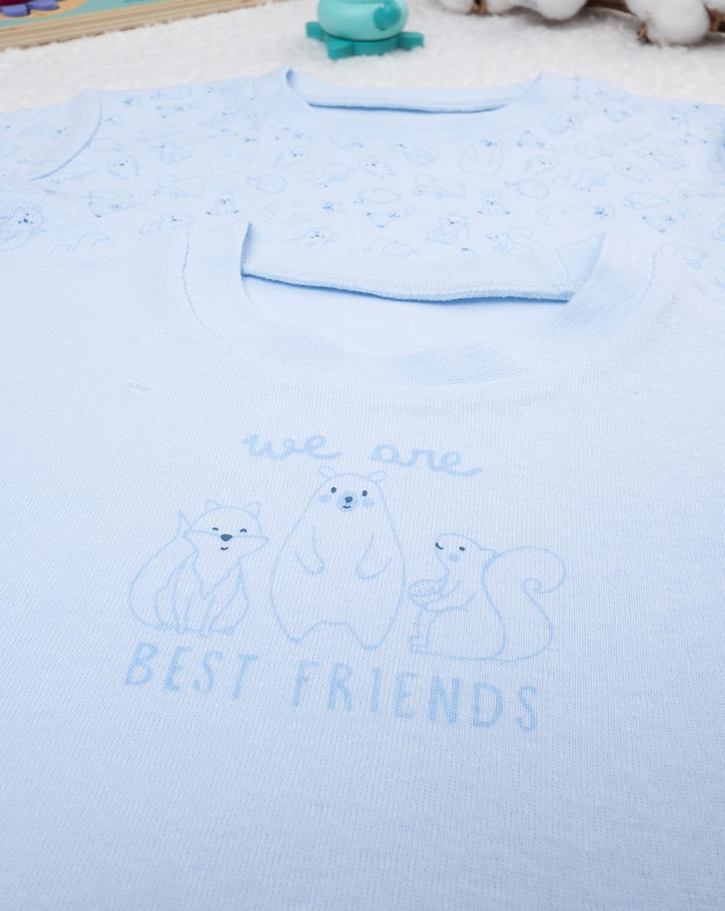 Prenatal Pack of 2 Organic Cotton Baby T-Shirts - Blue | Prenatal, Babies, Nusring, Cybex, Avent T-Shirt