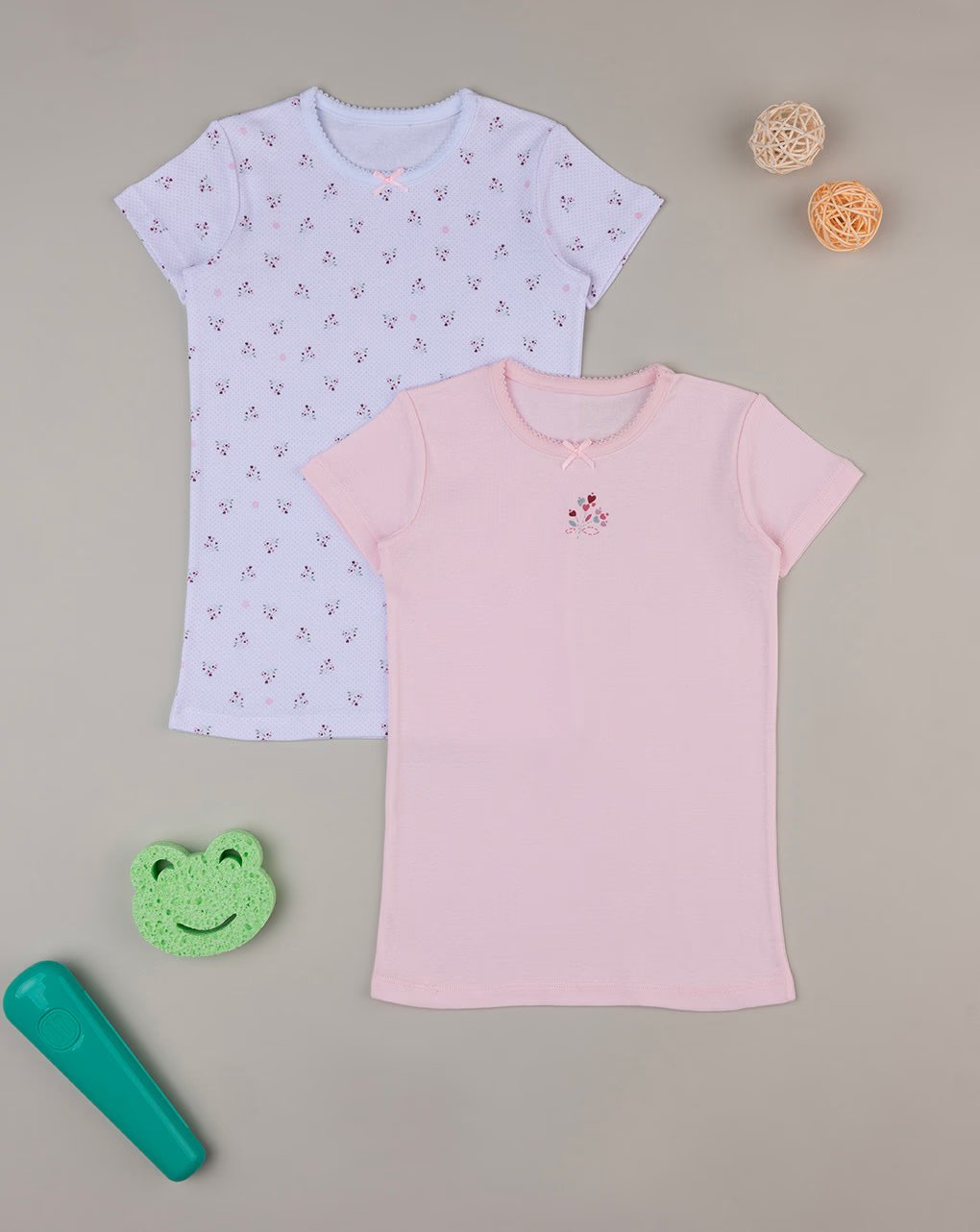 Prenatal Pack of 2 White/Pink Flower T-Shirts For Girls | Prenatal, Babies, Nusring, Cybex, Avent T-Shirt