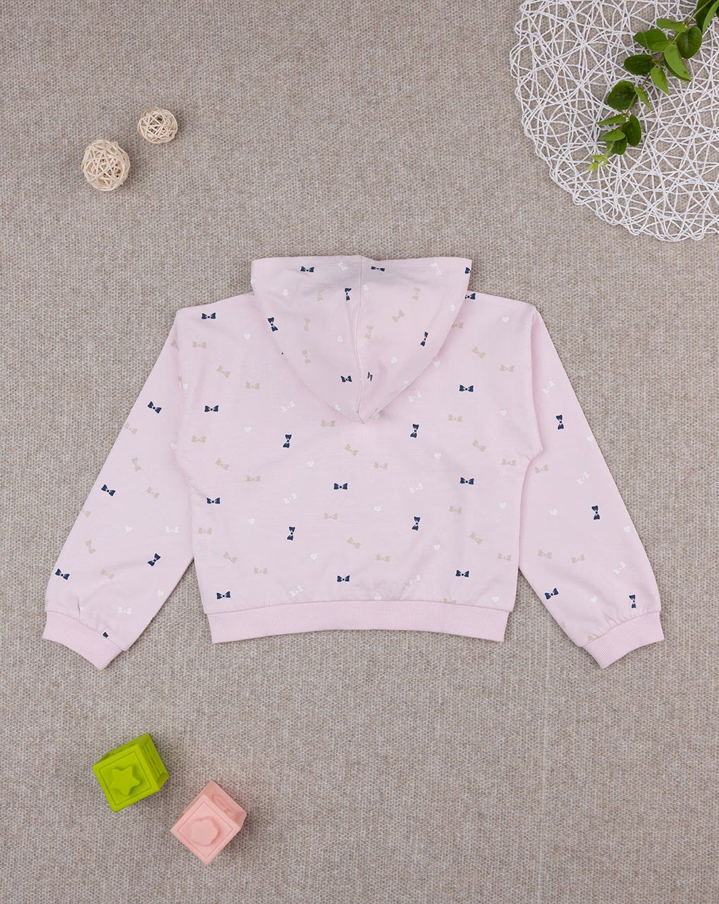 Prenatal Baby Girl Sweatshirt with Allover Bows - Pink | Prenatal, Babies, Nusring, Cybex, Avent Sweatshirt
