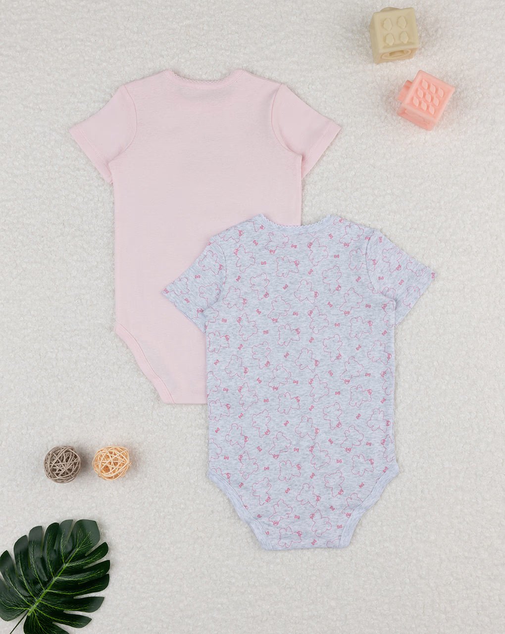 Prenatal Pack of 2 Baby Girl Bodysuit Roda,Grey Bears | Prenatal, Babies, Nusring, Cybex, Avent Bodysuit