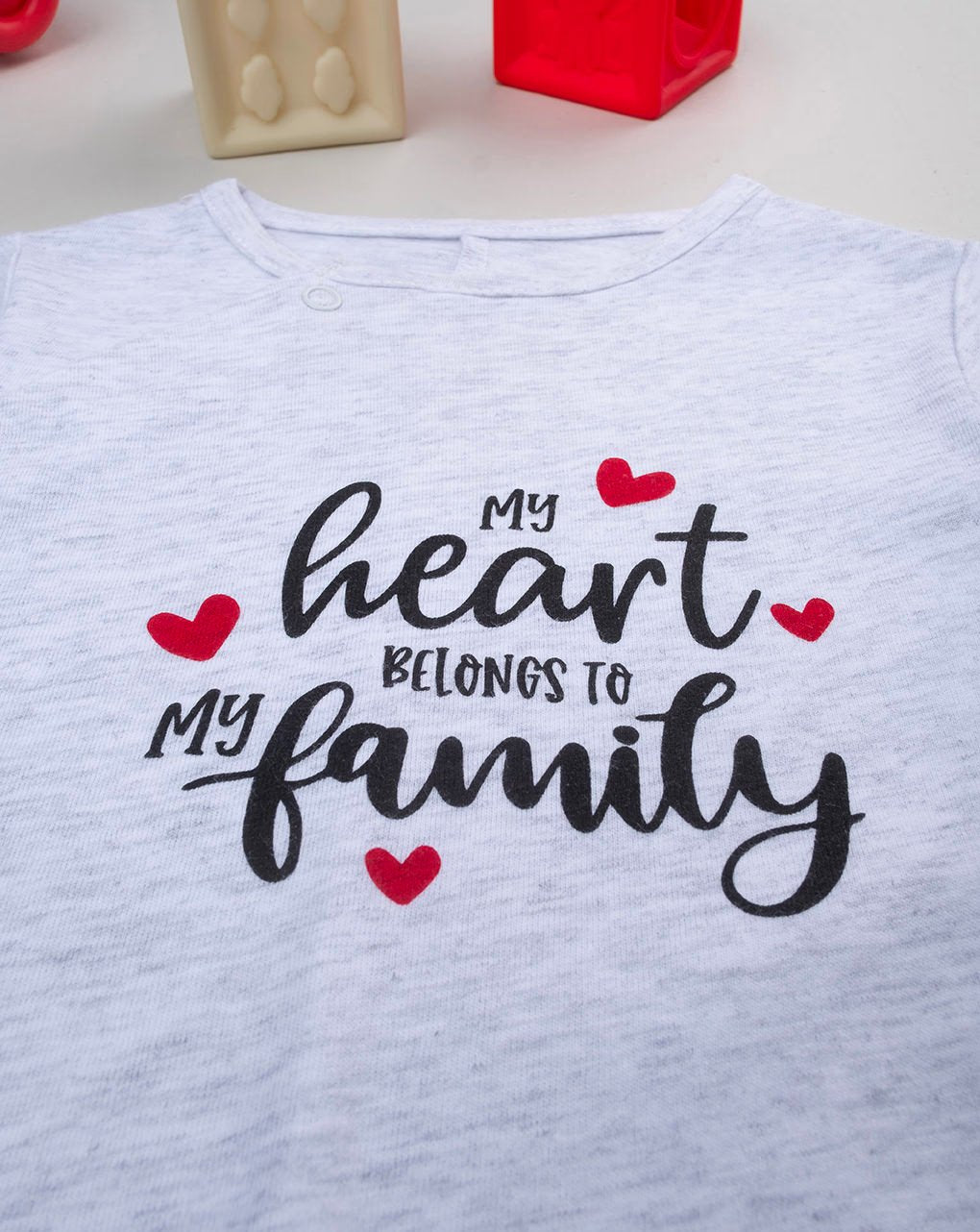 Prenatal My Heart Belongs To My Family One Size Interlock Overall | Prenatal, Babies, Nusring, Cybex, Avent Overall