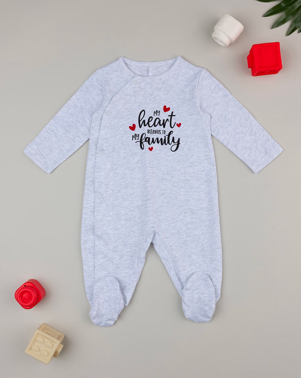 Prenatal My Heart Belongs To My Family One Size Interlock Overall | Prenatal, Babies, Nusring, Cybex, Avent Overall