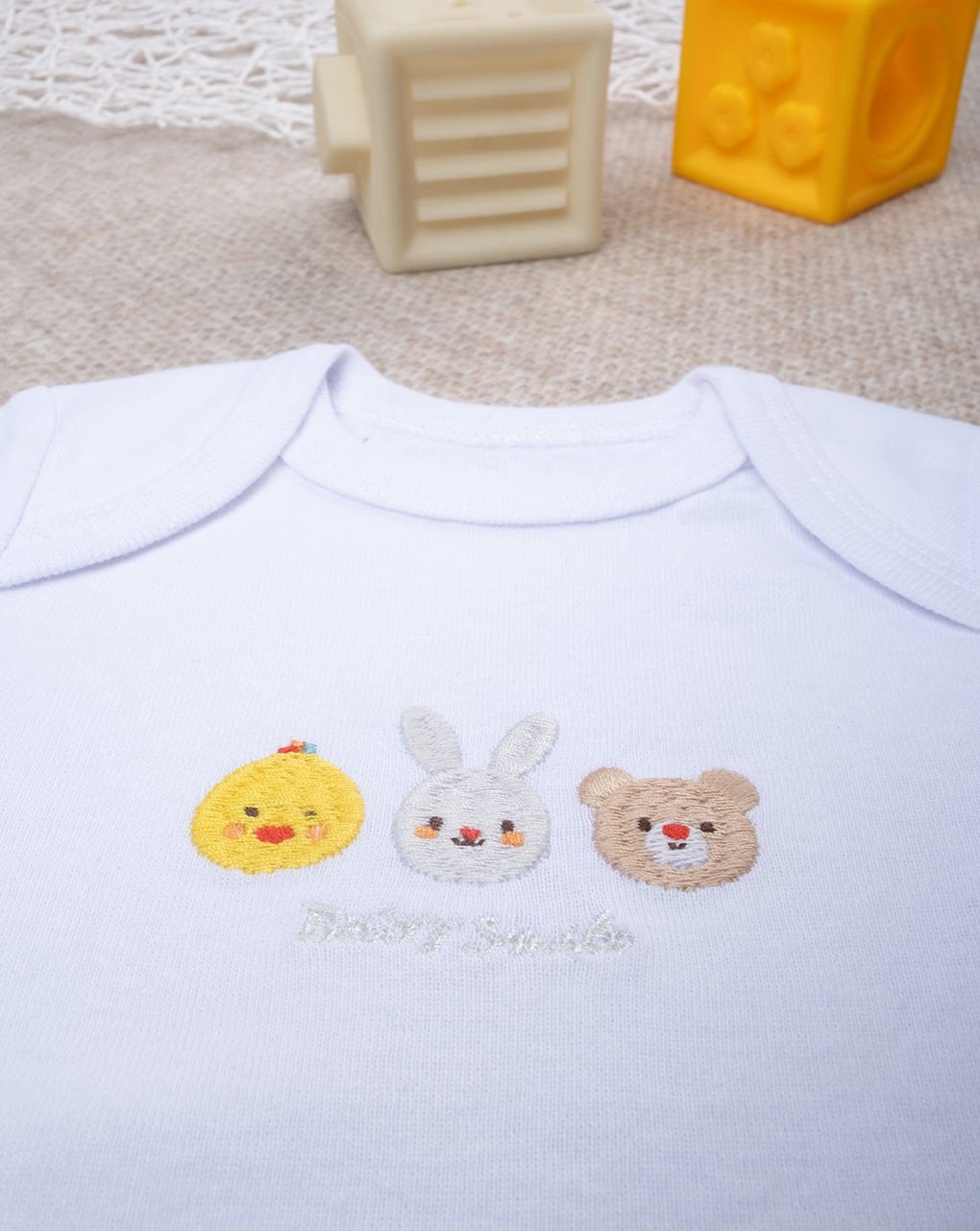 Prenatal Unisex Bodysuit with Baby Smile Embroidery - White | Prenatal, Babies, Nusring, Cybex, Avent Bodysuit