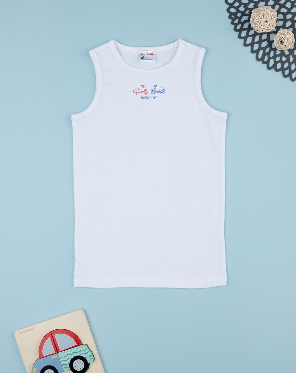Prenatal Baby Tank Top Scooters Oeko-Tex - White | Prenatal, Babies, Nusring, Cybex, Avent Tank Top