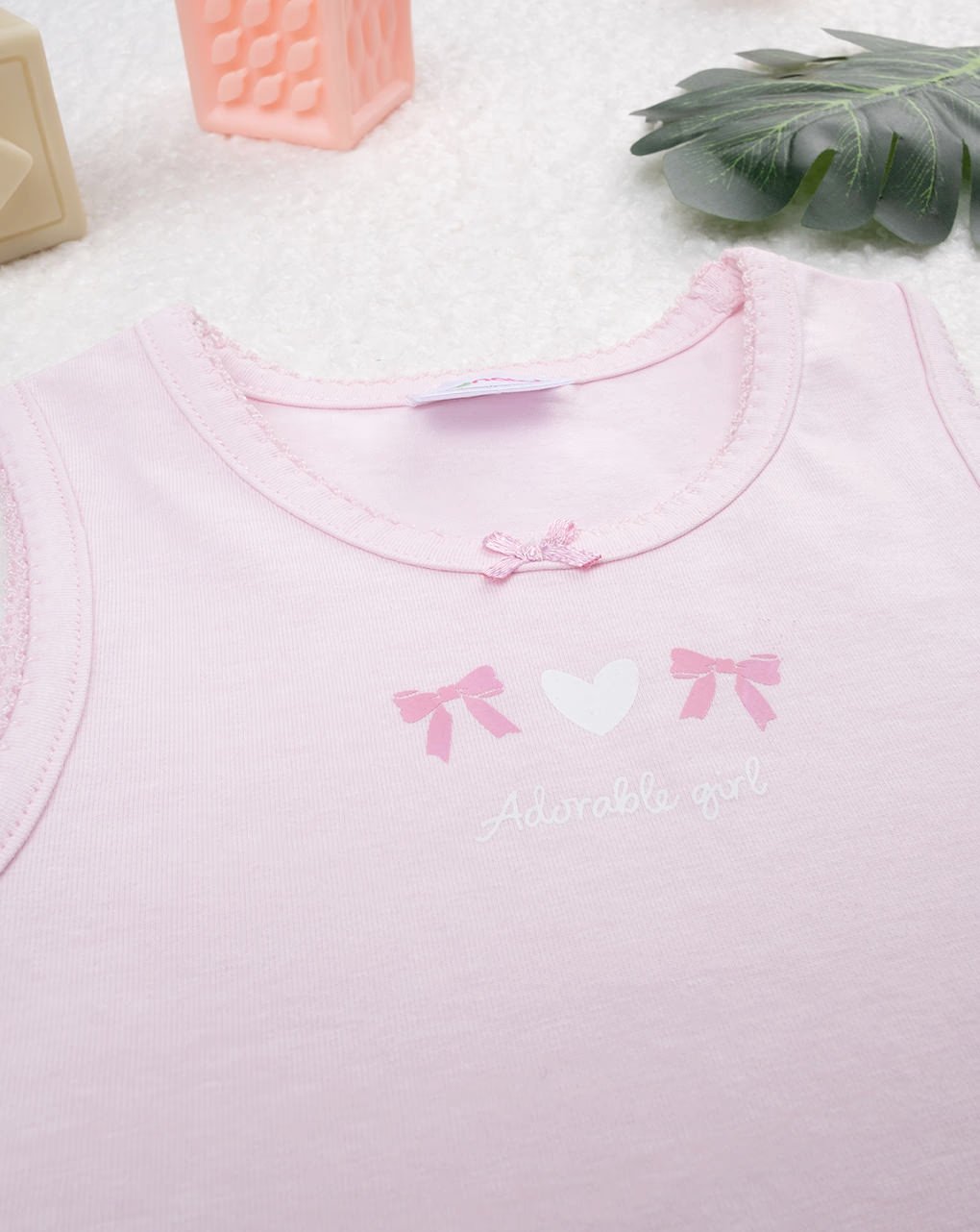Prenatal Adorable Girl Tank Top with Bows Oeko-Tex - Pink | Prenatal, Babies, Nusring, Cybex, Avent Tank Top