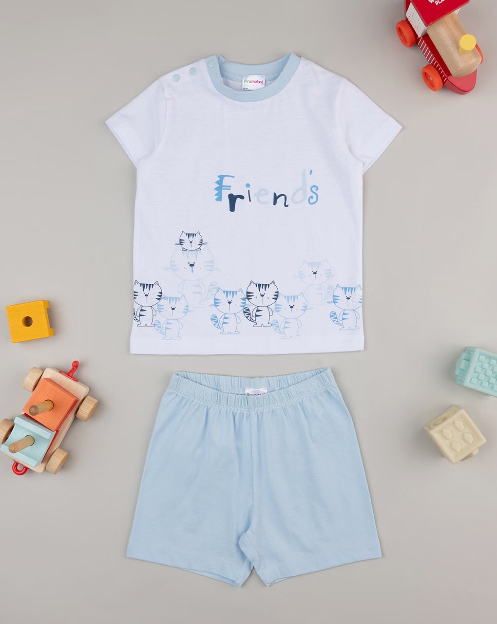 Prenatal Cat Pyjamas For Kids - White & Blue | Prenatal, Babies, Nusring, Cybex, Avent Pyjamas