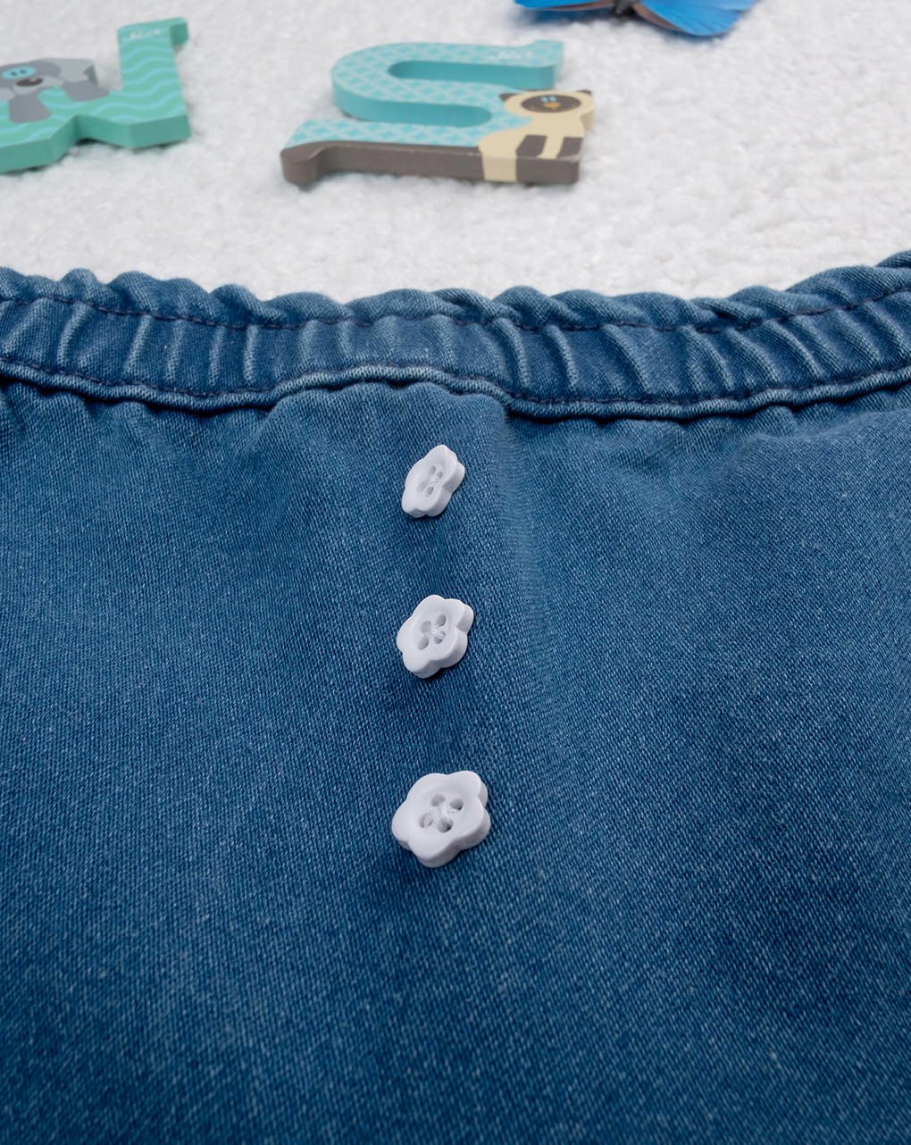 Prenatal Baby Girl Trousers with Embroidery - Denim | Prenatal, Babies, Nusring, Cybex, Avent Shorts