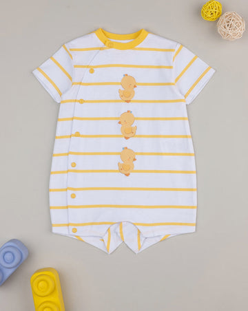 Prenatal Baby smile yellow Duck baby romper Bodysuit
