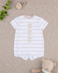 Prenatal Unisex baby smile Light Brown Bear Bodysuit