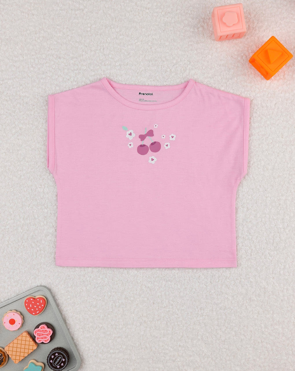 Prenatal Cherry pink baby t-shirt T-shirt