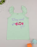 Prenatal Green summer tank top for girls with frill T-shirt