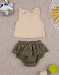Prenatal Baby Girl Set - Beige & Green | Prenatal, Babies, Nusring, Cybex, Avent Outfit Set