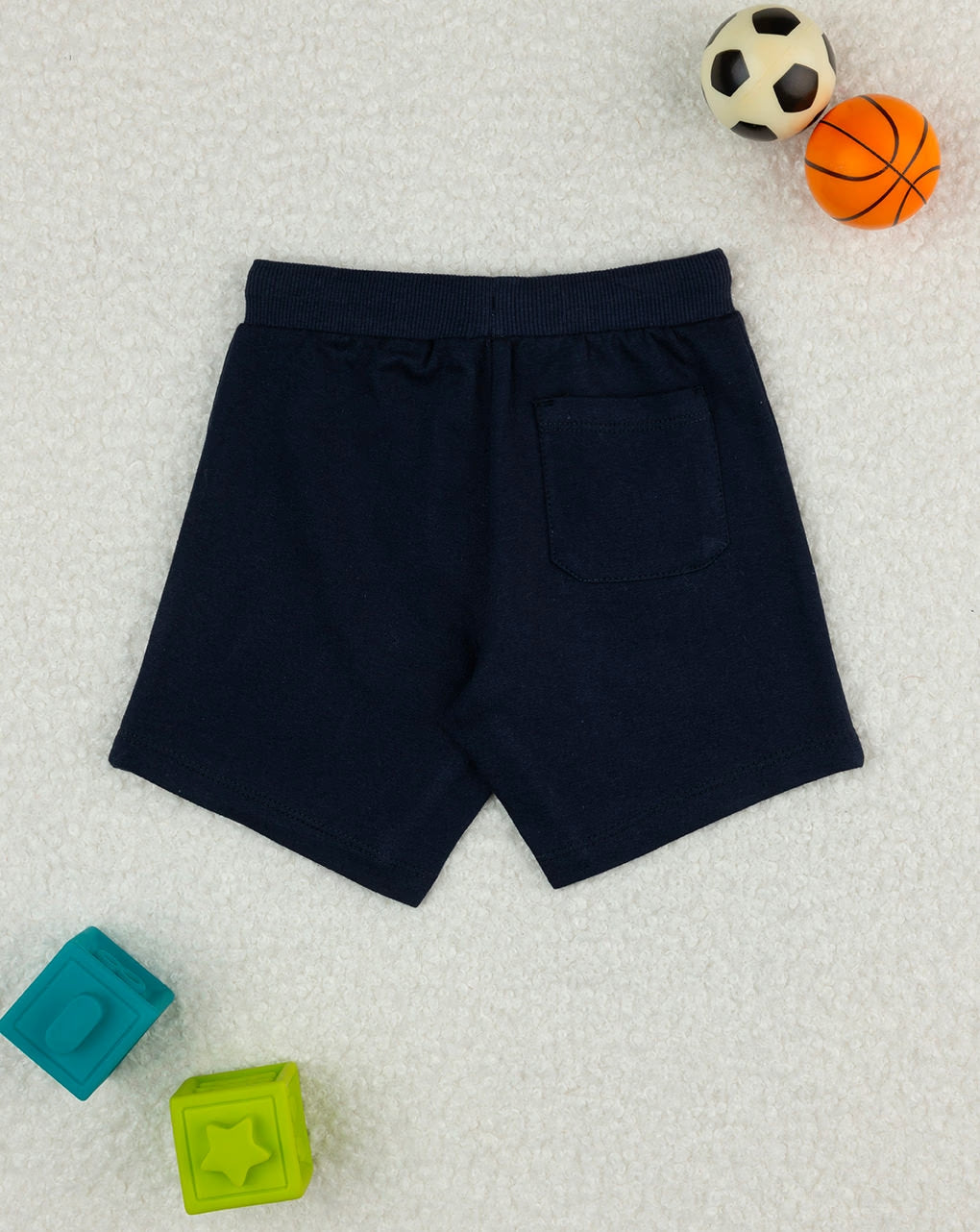 Prenatal Baby shorts blue white stripe Short