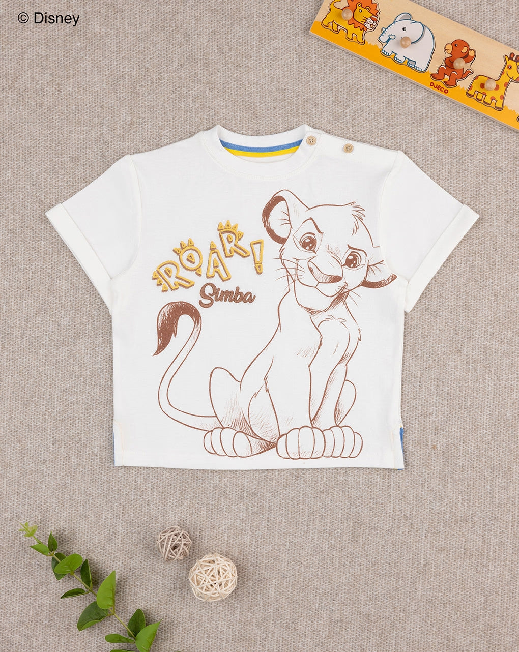 Prenatal Lion King T-shirt and Bermuda shorts for kids Outfit Set