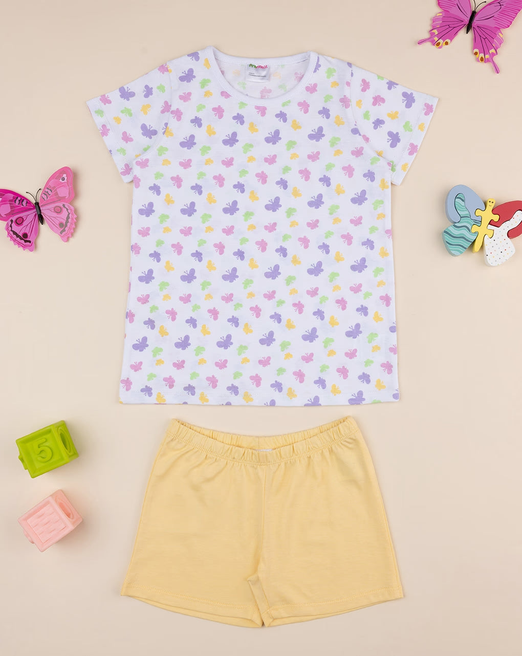 Prenatal Butterfly Pajamas for Girls Pyjama