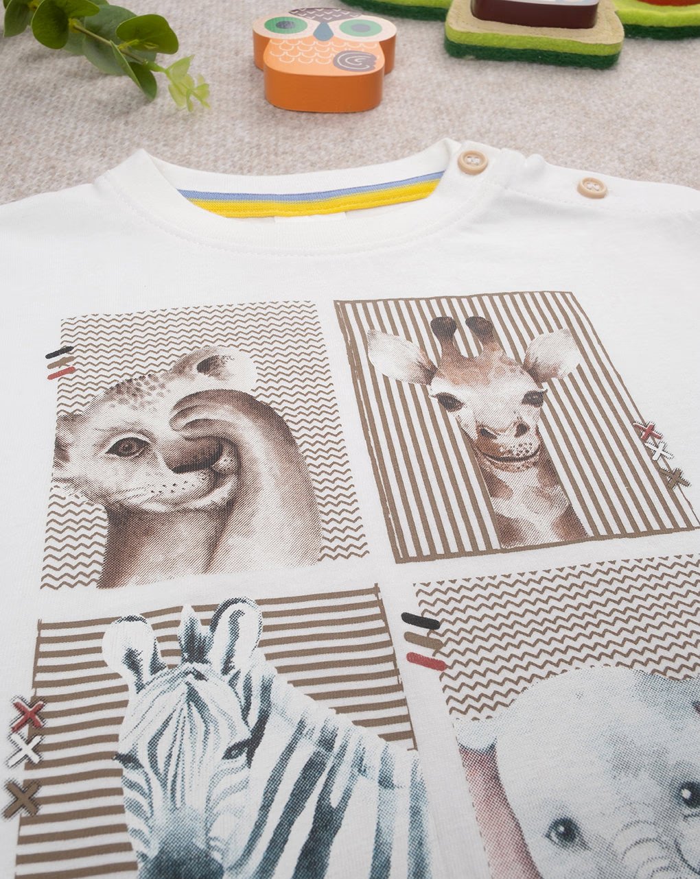 Prenatal Baby Safari Printed T-Shirt - Cream | Prenatal, Babies, Nusring, Cybex, Avent T-Shirt