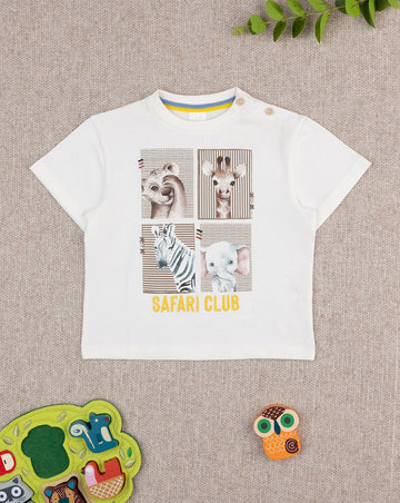 Prenatal Baby Safari Printed T-Shirt - Cream | Prenatal, Babies, Nusring, Cybex, Avent T-Shirt