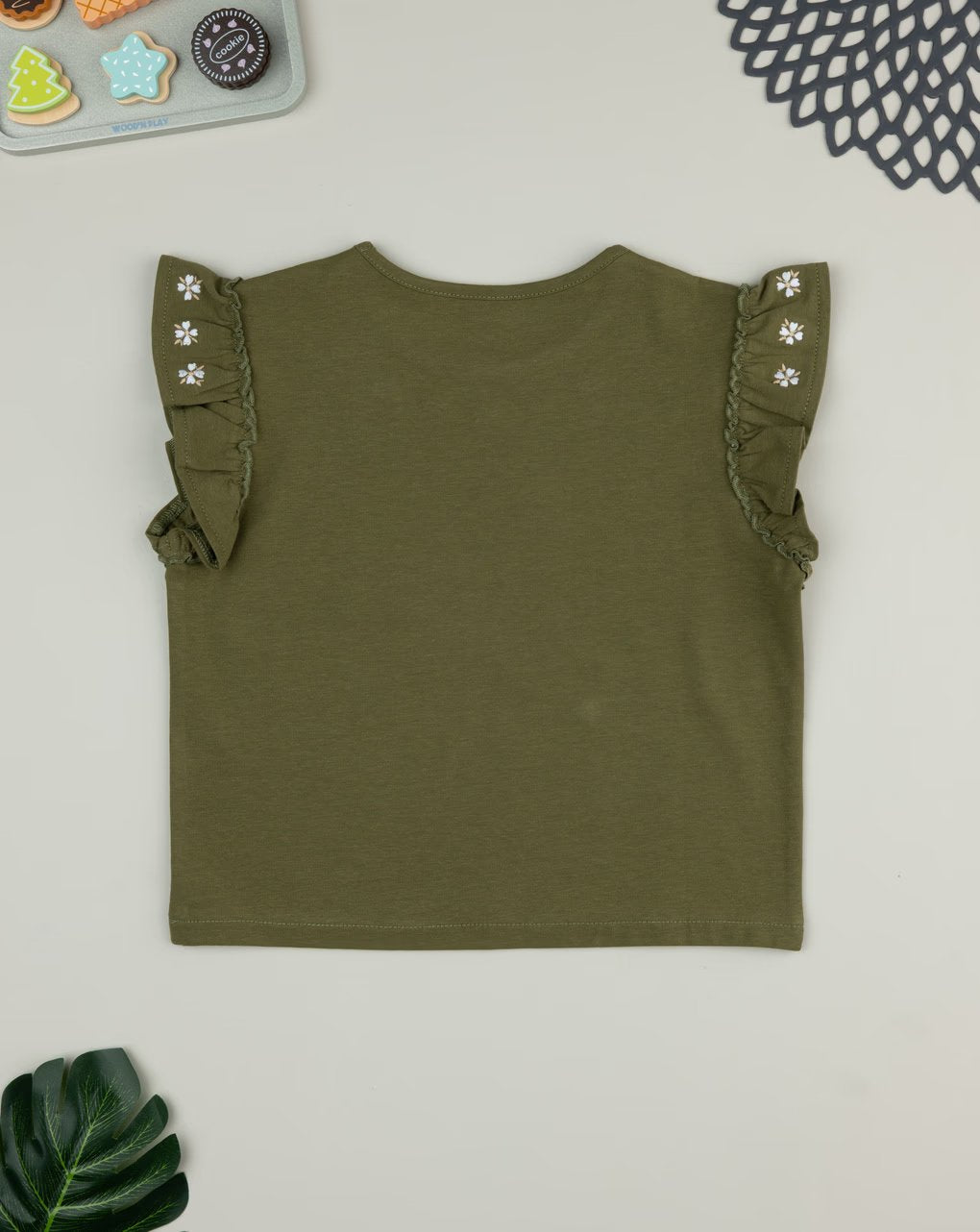 Prenatal T-Shirt For Girls with Embroidered Flowers - Green | Prenatal, Babies, Nusring, Cybex, Avent T-Shirt