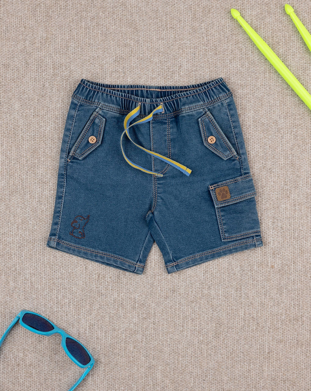 Prenatal Baby denim bermudas Short