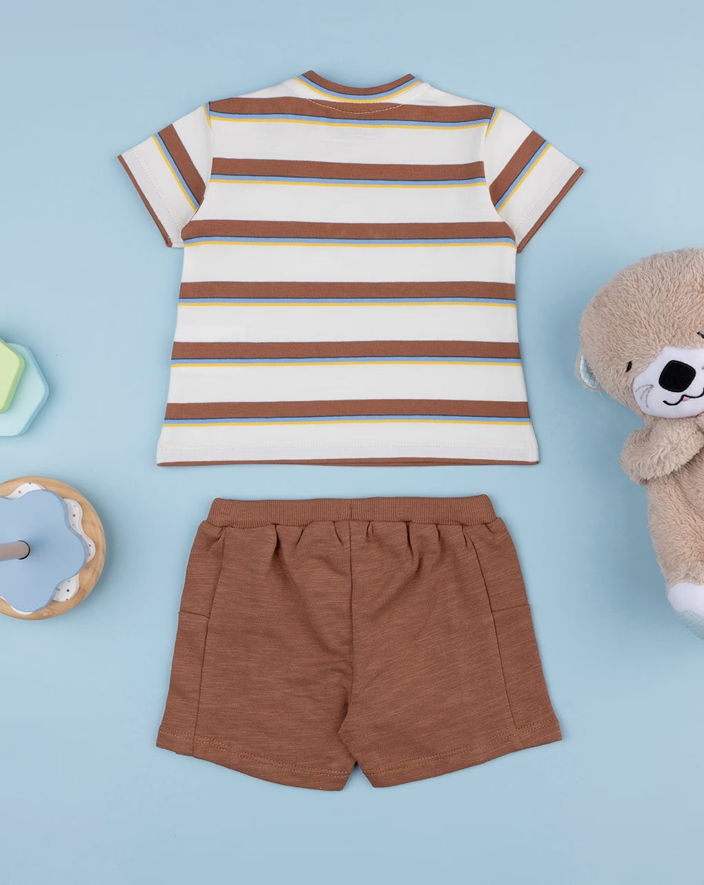 Brown elephant baby set