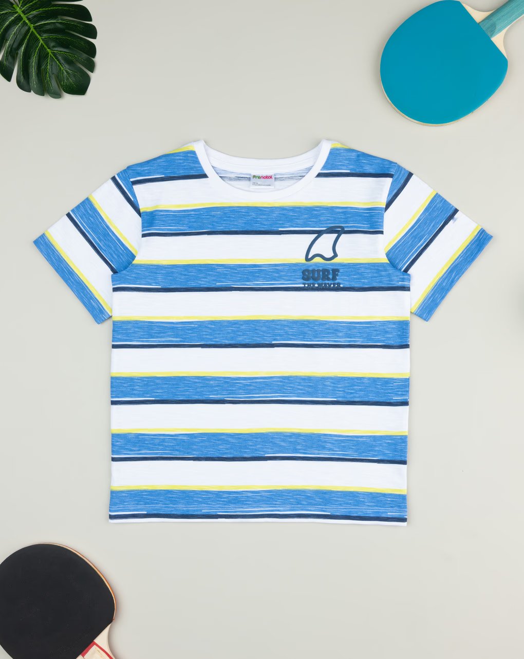 Prenatal Surf the wave striped kids t-shirt T-shirt