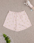Prenatal Shorts for girls pink tulips allover Short