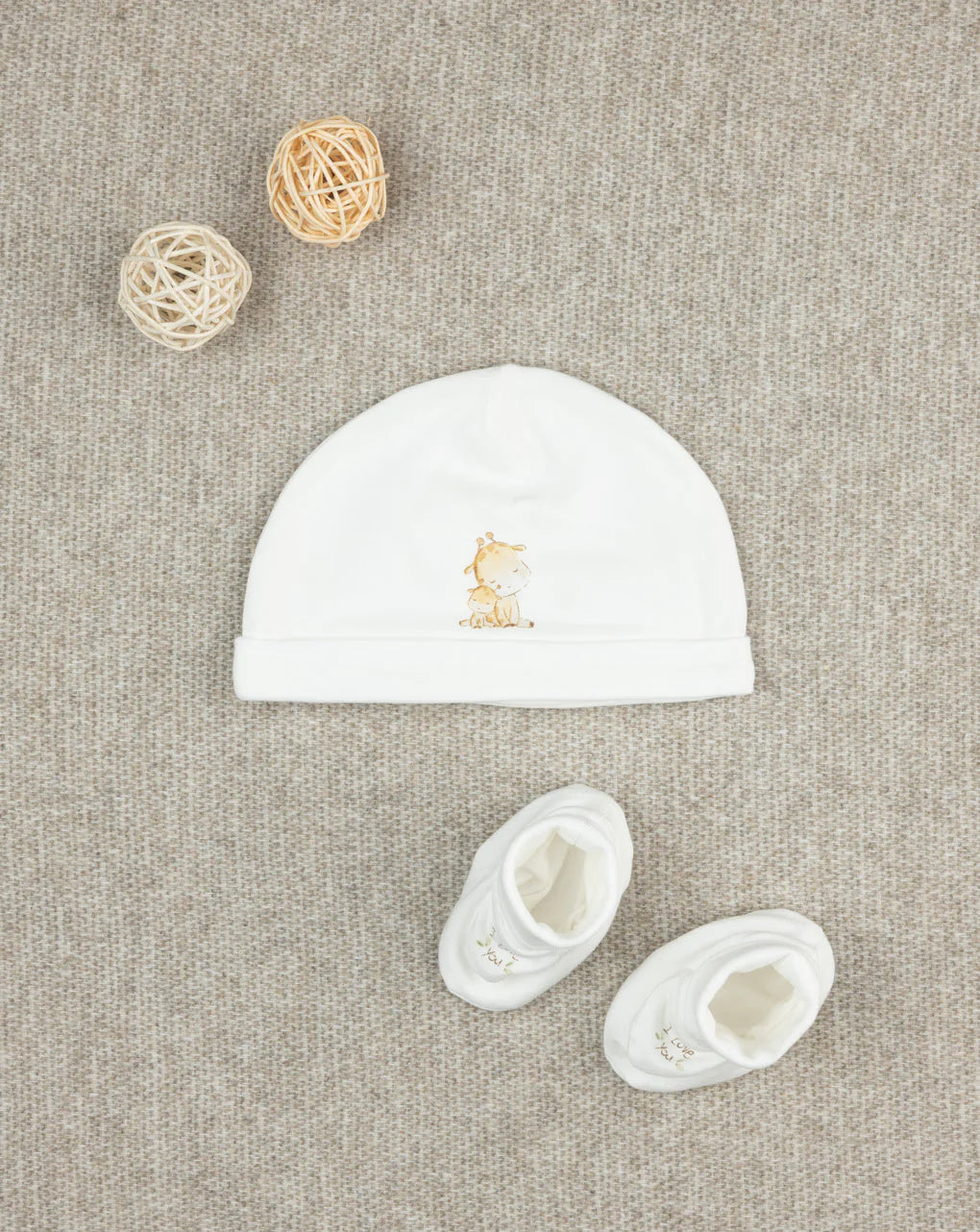Prenatal Baby hat and booties pack Accessory