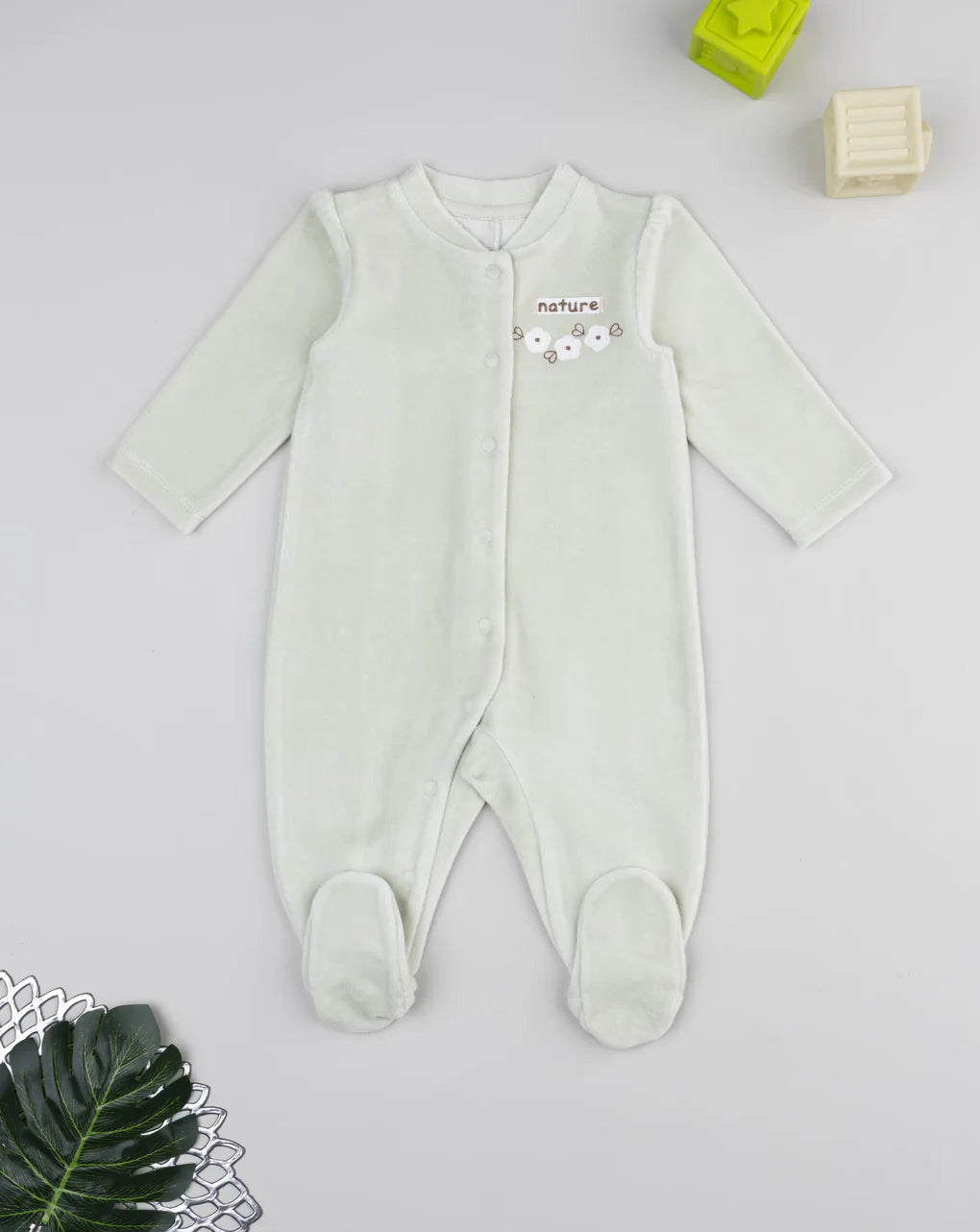 Prenatal Light green baby romper Overall
