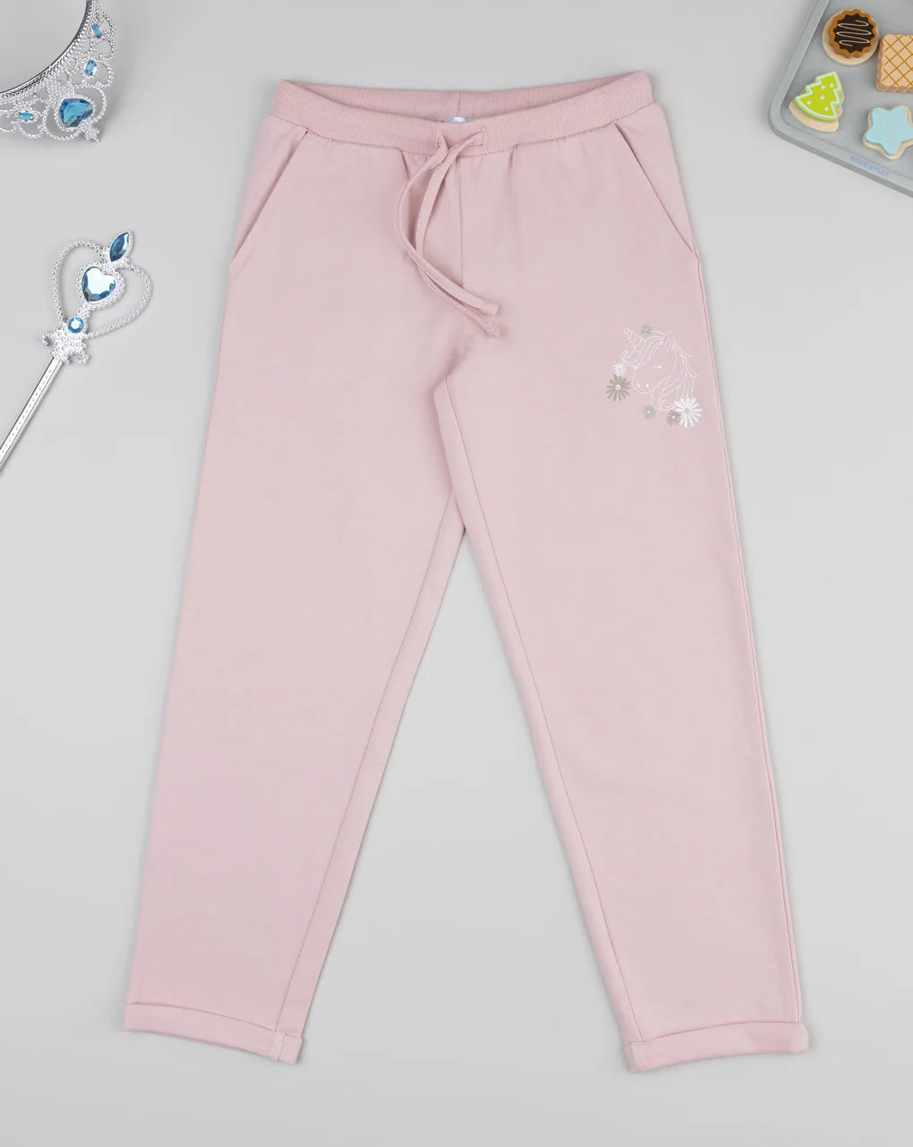 Prenatal Pink unicorn sweatpants for girls Trouser