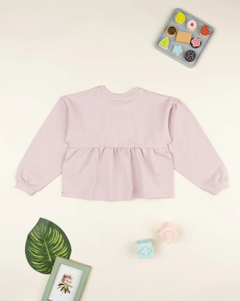 Prenatal Pink sweatshirt with daisy print for girls Sweatshirt