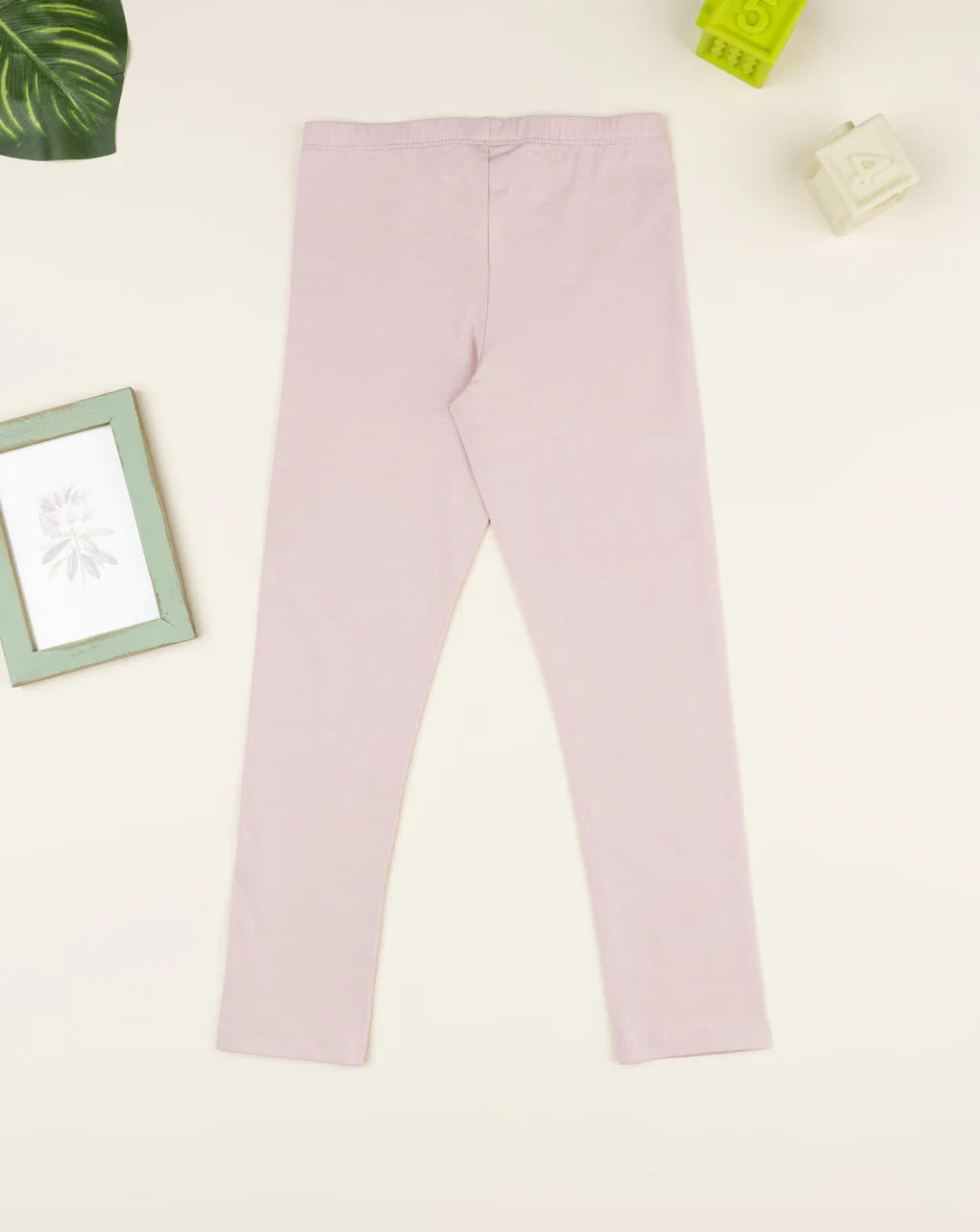 Prenatal Pink leggings for girls with flower print Legging