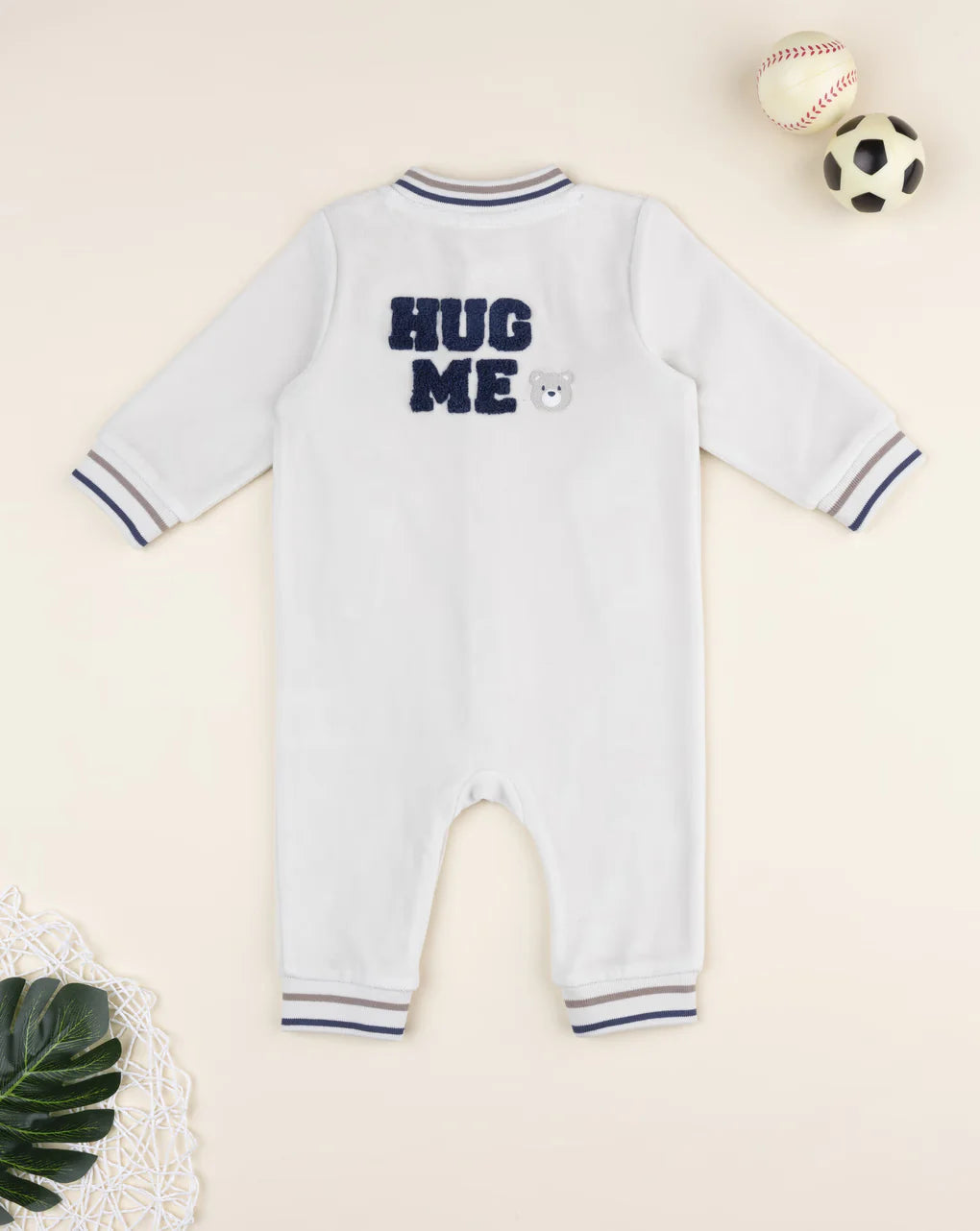 Prenatal "Adorable" beige baby onesie Bodysuit
