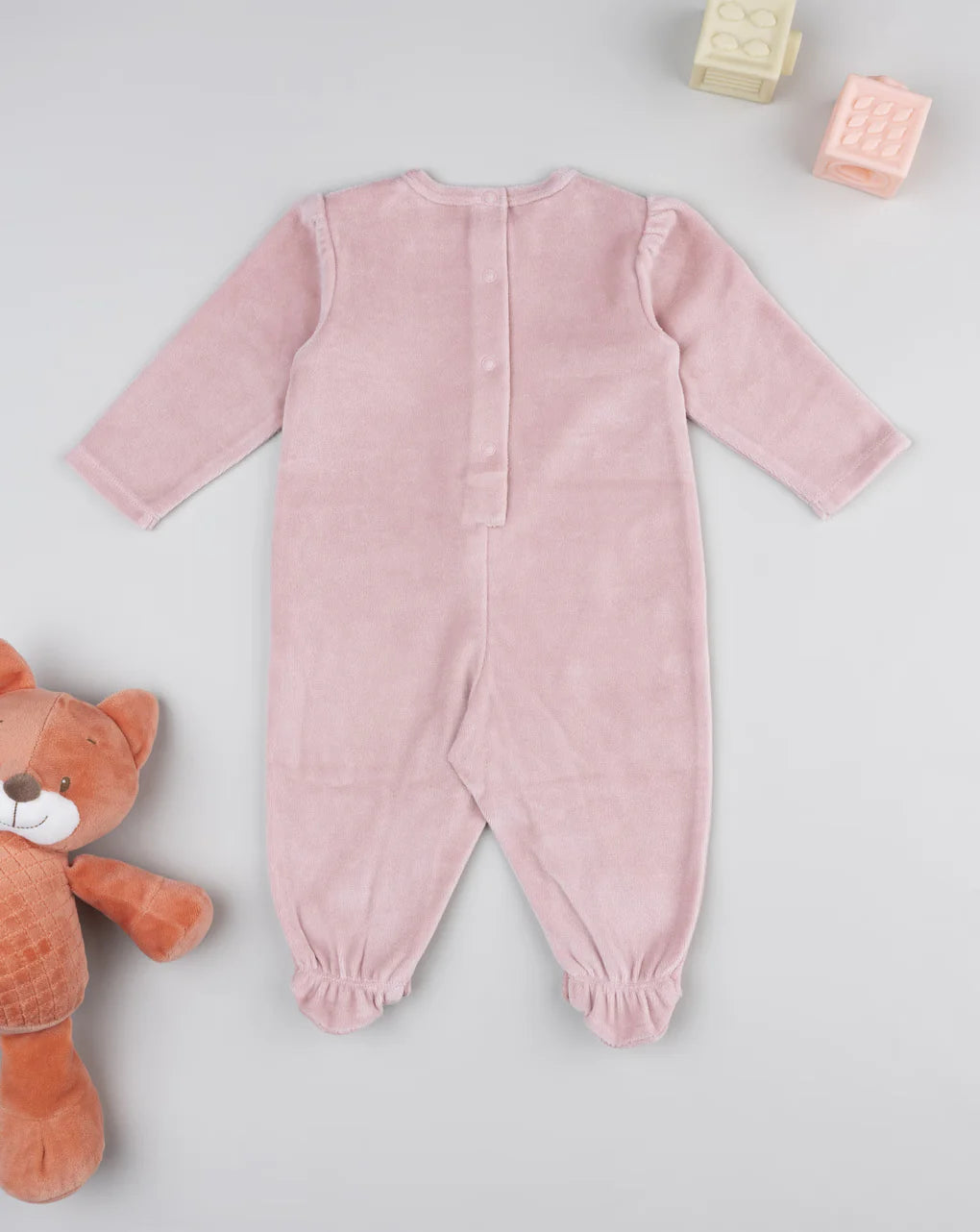 Prenatal Pink baby onesie with kittens Overall