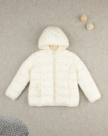 Prenatal Cream jacket for girls Hooded Jacket