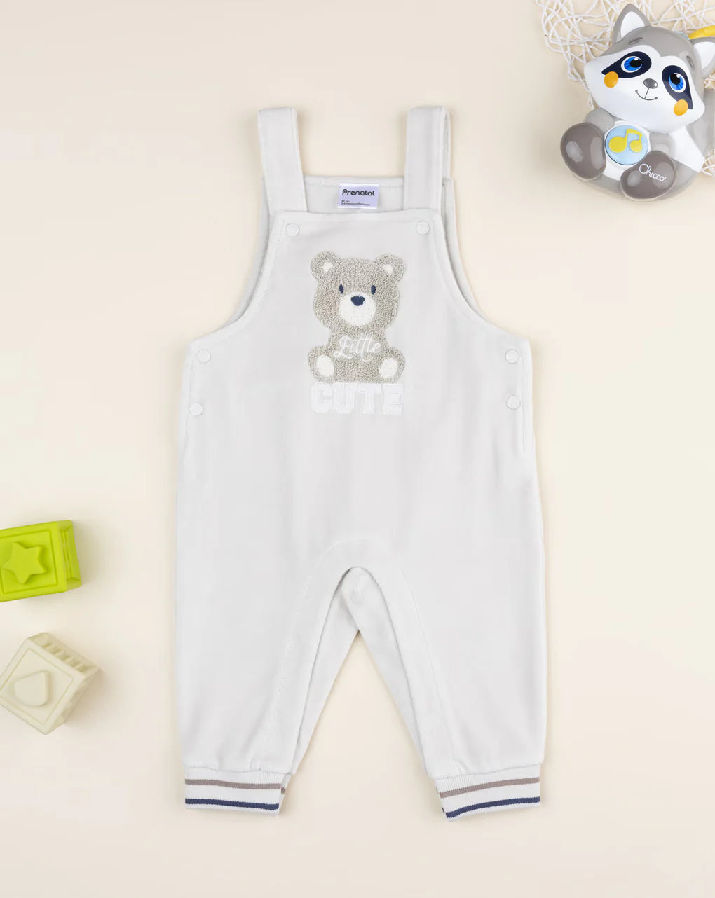 Prenatal Brown teddy bear baby overalls Overall