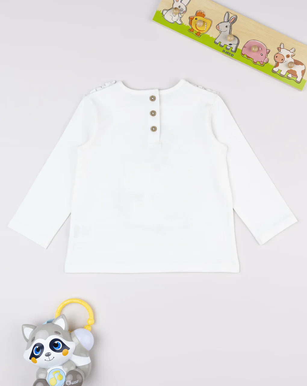 Prenatal White T-shirt with fox print for girls T-Shirt