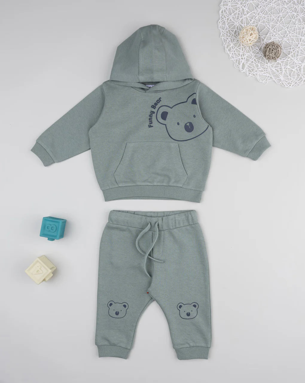 Prenatal Koala green jogging set for boys Outdoor Set