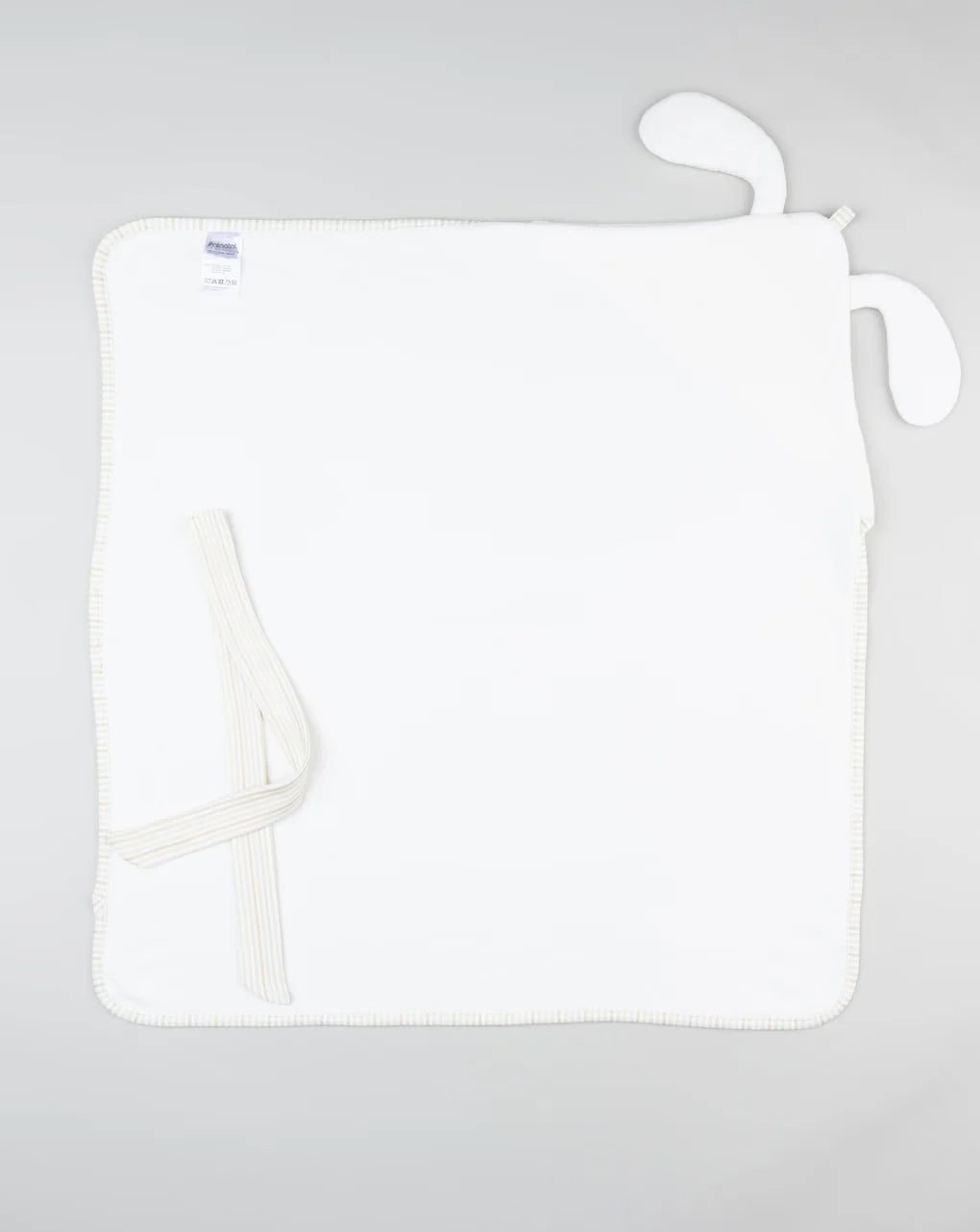 Prenatal White terry square with bunny for children Towel
