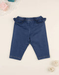 Prenatal Girls' blue denim frill trousers Pant