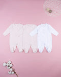 Prenatal Pack of 3 chenille baby rompers - layette Overall