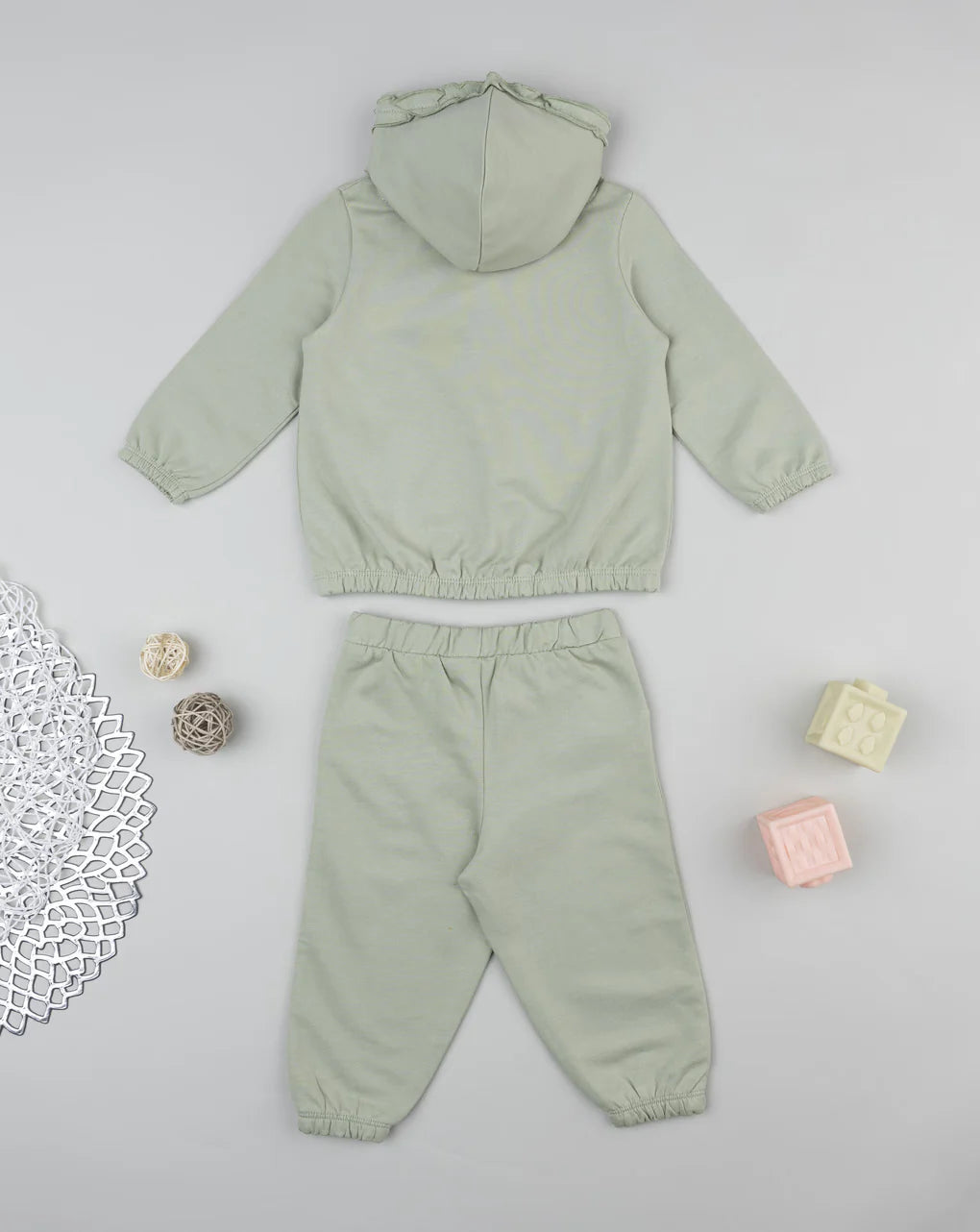 Prenatal Green "Happy" Girls' Jogging Set Jogging Set