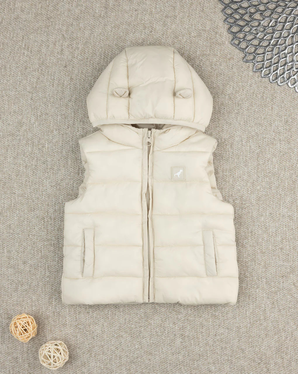 Prenatal White recycled nylon children's vest Vest