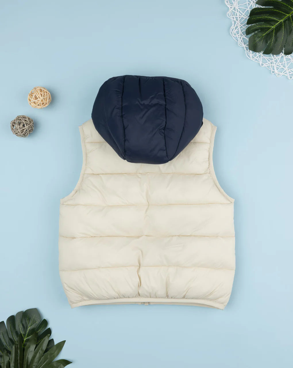 Prenatal White recycled material children's vest Vest