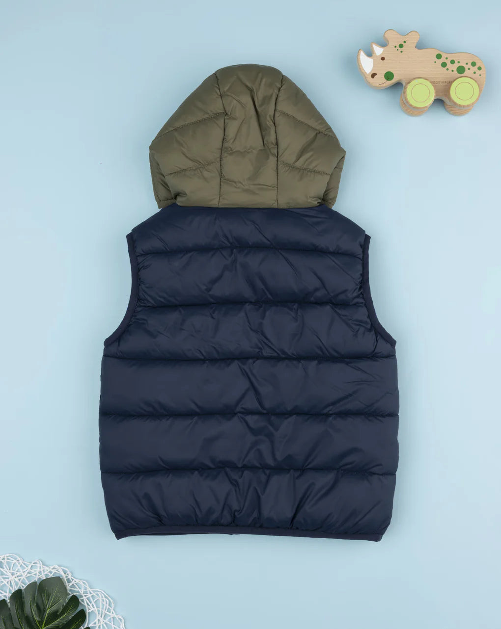 Prenatal Blue/green recycled material children's vest Vest