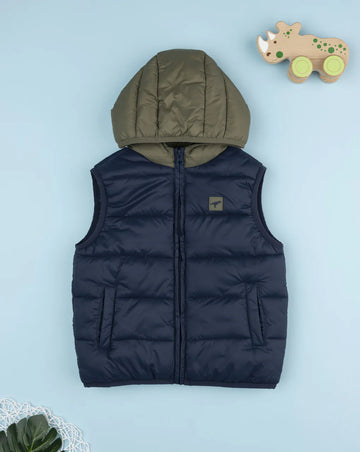 Prenatal Blue/green recycled material children's vest Vest