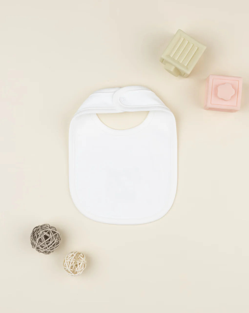 Prenatal Cream printed baby bib Bib