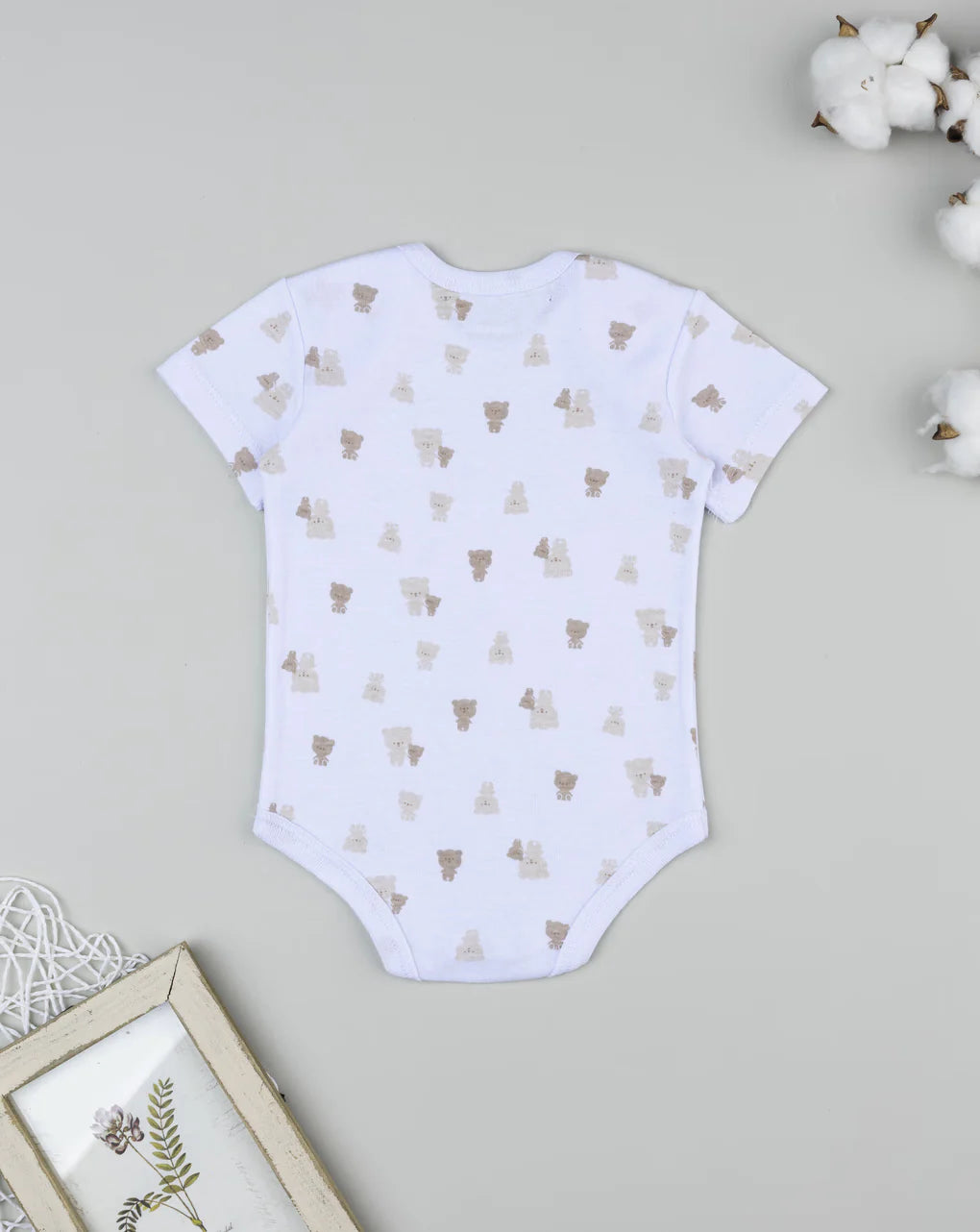 Prenatal Baby bodysuit with allover teddy bears Bodysuit