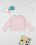 Prenatal Pink crew neck cardigan for girls Cardigan